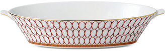Wedgwood Renaissance Red Oval Serving Bowl
