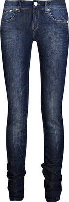 Victoria Beckham Washed-finish super skinny jeans