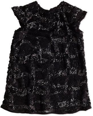 Milly Minis Sequin Cap-Sleeve Dress, Girls' 2-7
