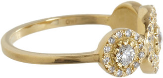 Ileana Makri Diamond & Gold Triple Solitaire Ring