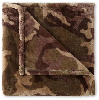 JCPenney Home Velvet Plush Camouflage Print Throw