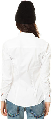 Dickies The Long Sleeve Button Down Shirt in White