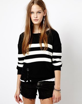 Vero Moda Nautical Sweater - Black