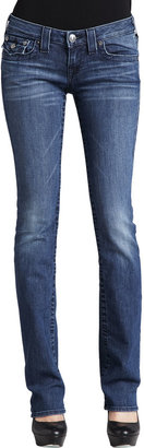 True Religion Billy Del Mar Flap-Pocket Straight-Leg Jeans