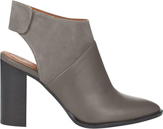 Whistles Alder Leather Shoe Boots, Grey