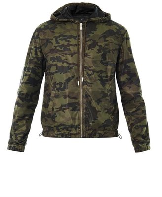 Givenchy Camouflage microfibre bomber jacket