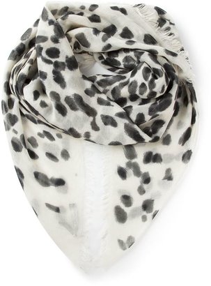 Alexander McQueen leopard print scarf