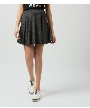 New Look Grey Space Dye Skater Skirt