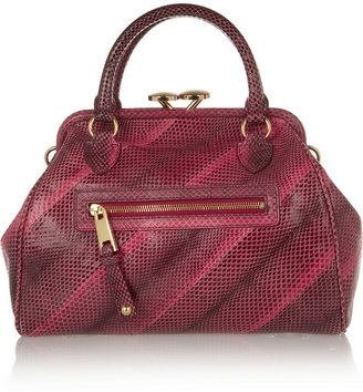 Marc Jacobs Stam snake-effect leather tote