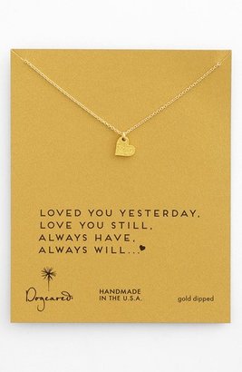Dogeared 'Sparkle Heart' Boxed Pendant Necklace