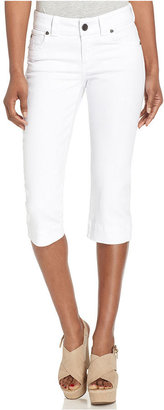 KUT from the Kloth Cropped Skinny Capris, White Wash