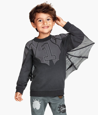 H&M Bat Sweatshirt - Black - Kids