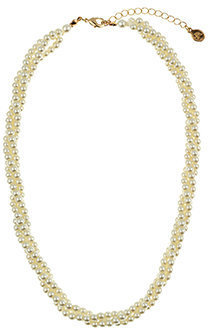 Accessorize Twisted Pearl Round Necklace