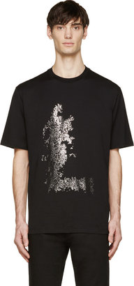 Lanvin Black Metallic Logo T-Shirt