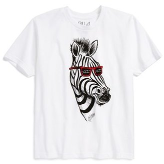 Billabong 'Zebra' Organic Cotton T-Shirt (Big Boys)