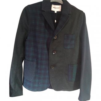 American Retro Multicolour Wool Jacket