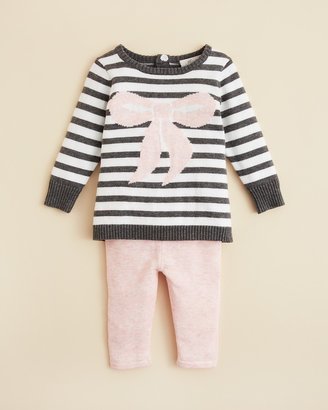 Miniclasix Infant Girls' Stripe Sweater & Leggings Set - Sizes 3-9 Months