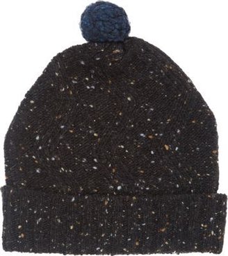 Paul Smith Chevron-Knit Hat with Pompom