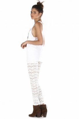 Nightcap Clothing Dixie Lace Pants in White