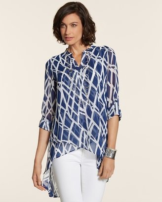 Tula Graphic Blues Top