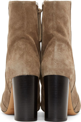 Isabel Marant Tan Suede Garbo Bootsy Boots