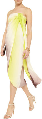 Diane von Furstenberg Sierra draped printed silk dress