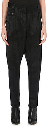 Damir Doma Dropped crotch wool-blend trousers