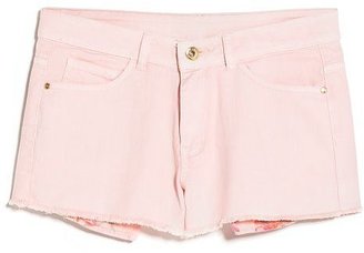 MANGO Pink denim shorts
