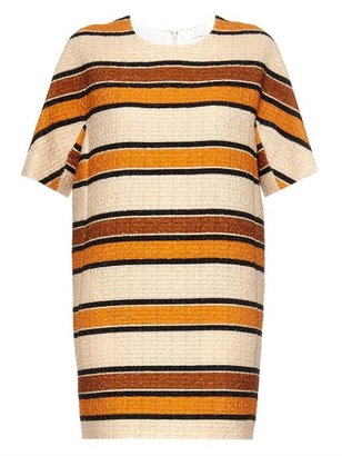 CHLO? Wool-blend striped tunic dress