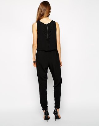 Y.A.S Sleeveless Jumpsuit with Mesh Front Panel