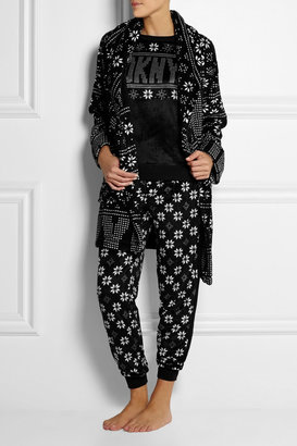DKNY Snow Day printed fleece pajama set