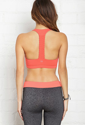Forever 21 SPORT Low Impact- Braided T-Back Sports Bra