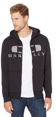 Oakley Black zip through logo hoodie
