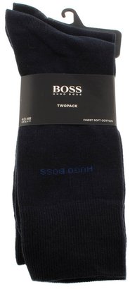 Boss Black HUGO Two Pack Socks Dark Blue