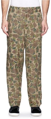 Kolor Pleat front camouflage canvas pants