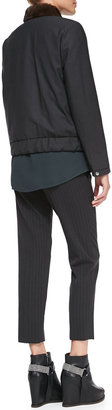 Brunello Cucinelli Reversible Fur-Collar Puffer Jacket