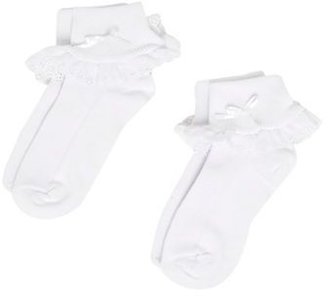 Bluezoo Girl's pack of two white broderie anglaise socks