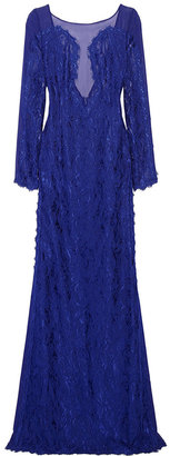 Emilio Pucci Guipure lace and chiffon gown