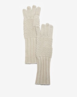 Portolano Basketweave Cashmere Gloves