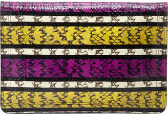 Givenchy Snakeskin Striped Clutch