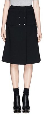 Nobrand Wool blend A-line midi skirt