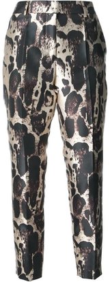 Blumarine leopard print trousers
