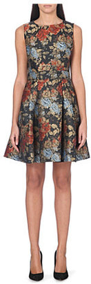 Karen Millen Fitted floral brocade dress