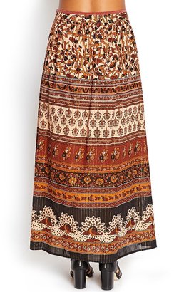 Forever 21 Contemporary Paisley Floral Maxi Skirt