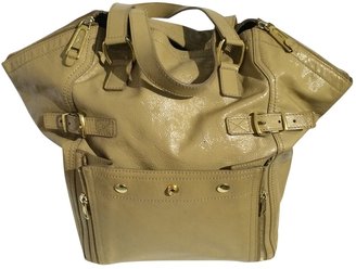 Saint Laurent Brown Patent leather Handbag Downtown