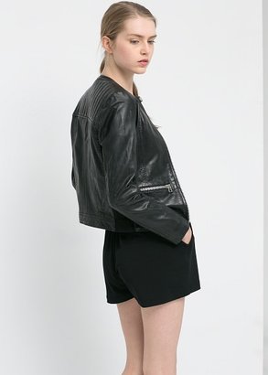 MANGO Leather Jacket