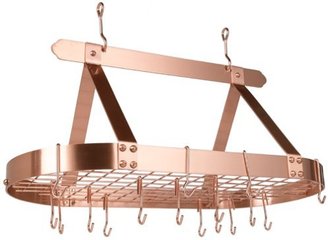 Old Dutch- 36-By-18-Inch Oval Pot Rack, Copper