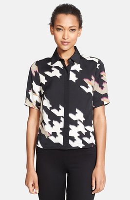 Trina Turk 'Lucie' Houndstooth Print Blouse