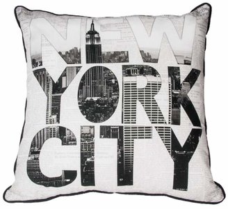 Graham & Brown Art for the Home - Black And White Ny Type Cushion