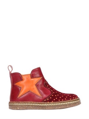 Ocra - Star Suede & Leather Boots